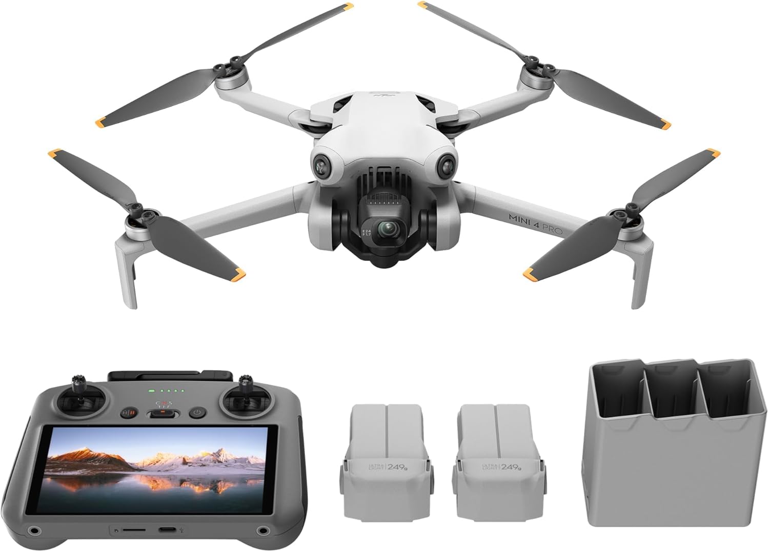 Dji MINI4PROFLYMORECOMBO Drone C/camera Gimbal 3assi 4k Aut.34min +access. Dji MINI4PROFLYMORECOMBO Drone C/camera Gimbal 3assi 4k Aut.34min +access.